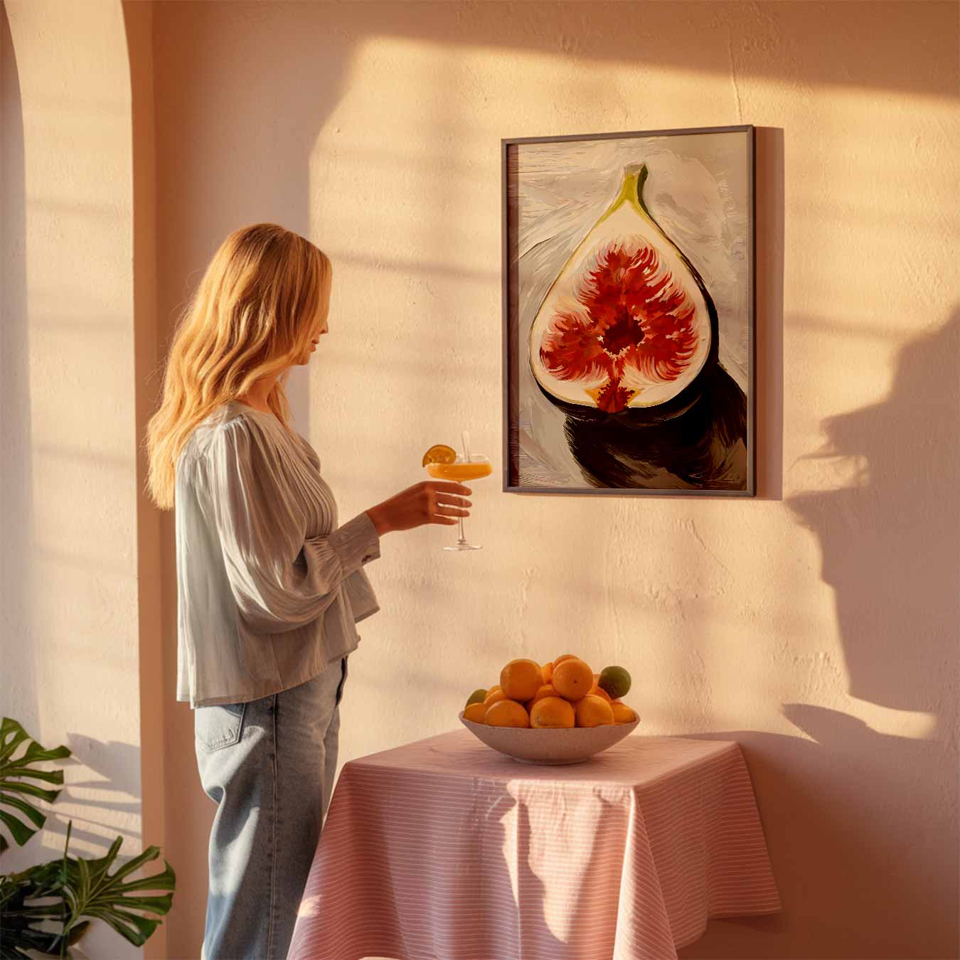 Moderne Vijgenkunst Poster-WallArtistic