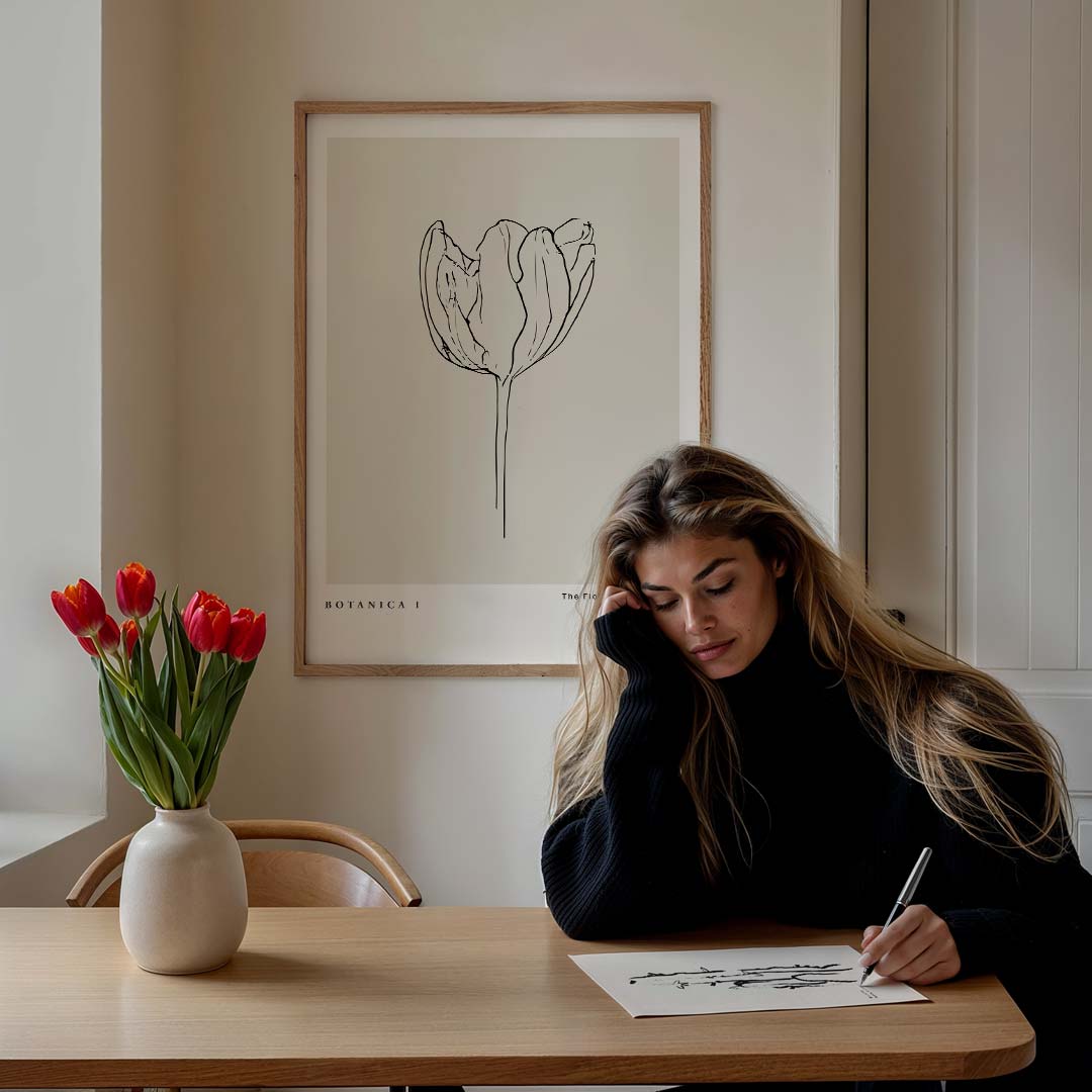 Botanica Elegante Bloemenposter-WallArtistic