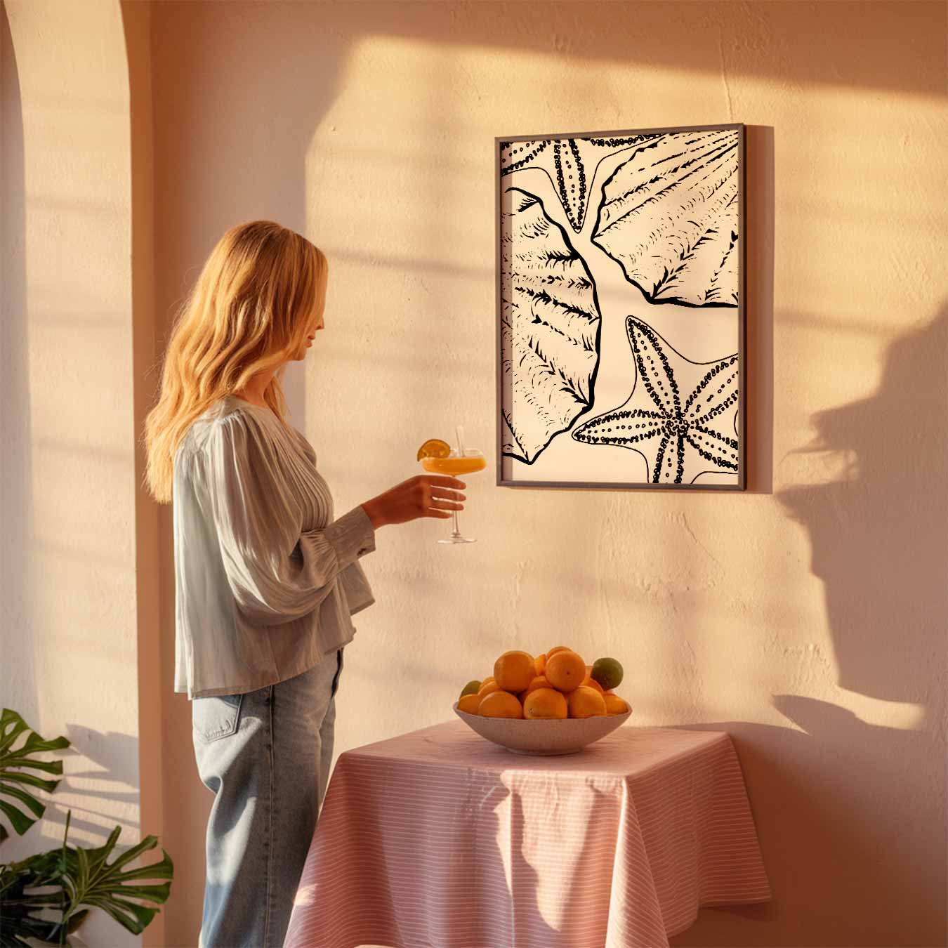 Zwart-wit Zeedieren Poster-WallArtistic