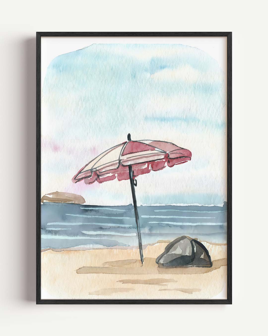 Zomerse Stranddag Poster-WallArtistic