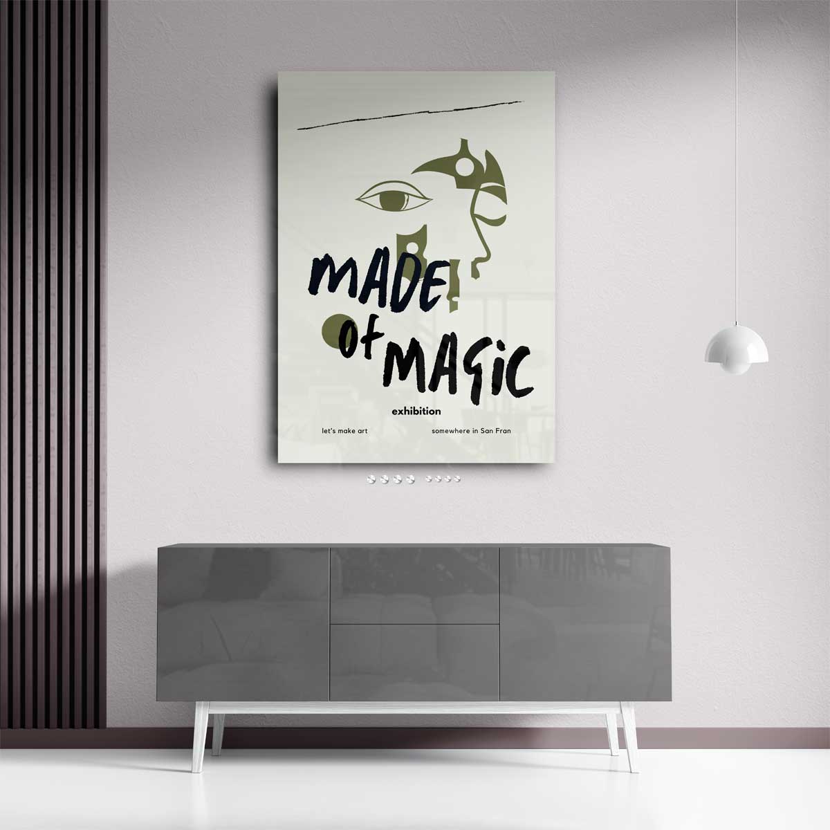 Made of Magic kunsttentoonstelling poster