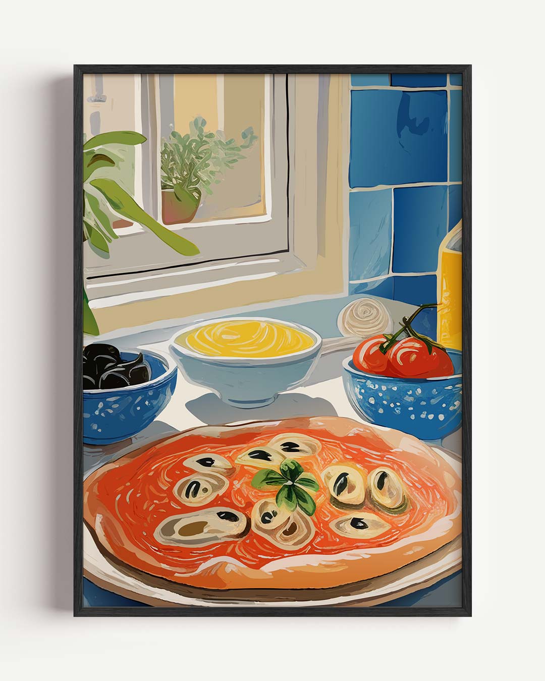 Keukenplezier in de Italiaans Stijl Poster-WallArtistic