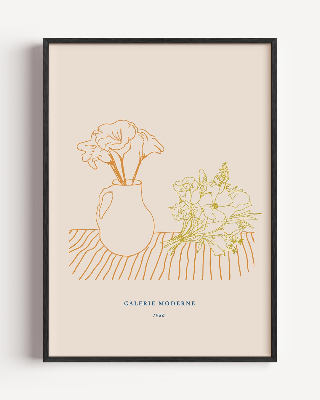 Vintage Bloemenvaas Poster-WallArtistic