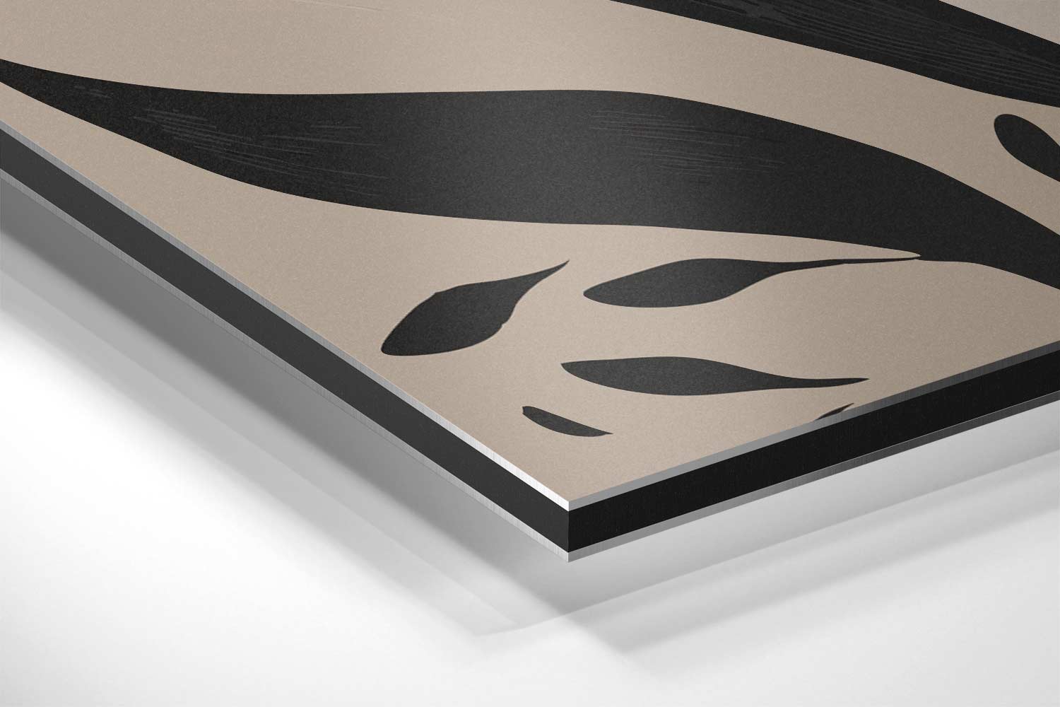 Zwart-Witte Bloemenpracht Kunstwerk-canvas-dibond-plexiglas-wanddecoratie-WallArtistic
