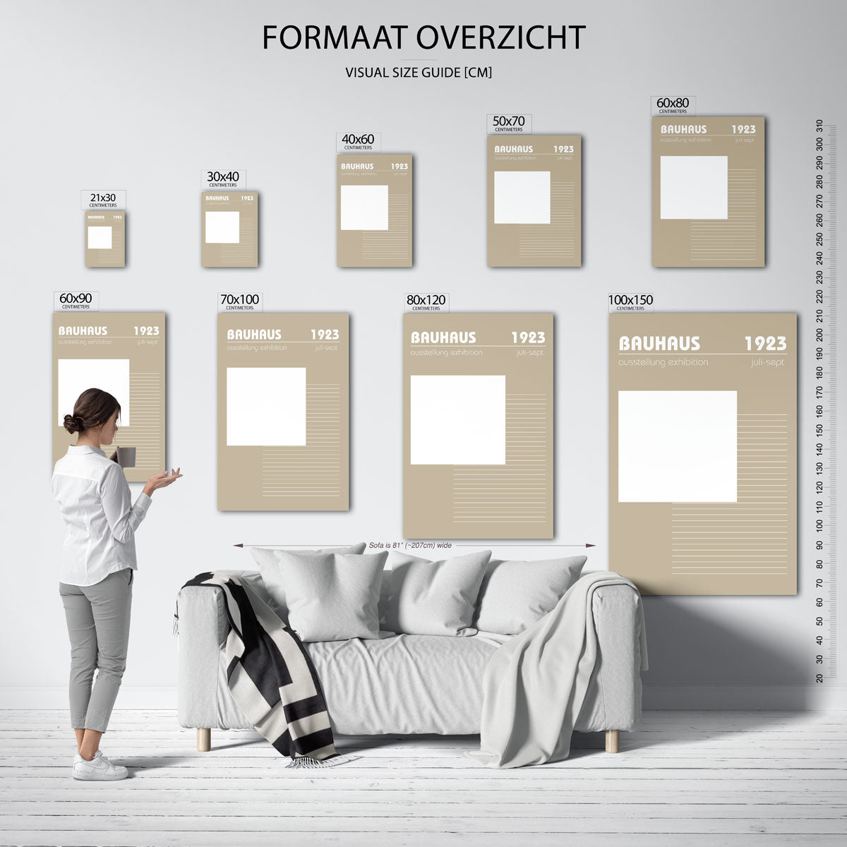 Lijnen en vlakkenspel Poster