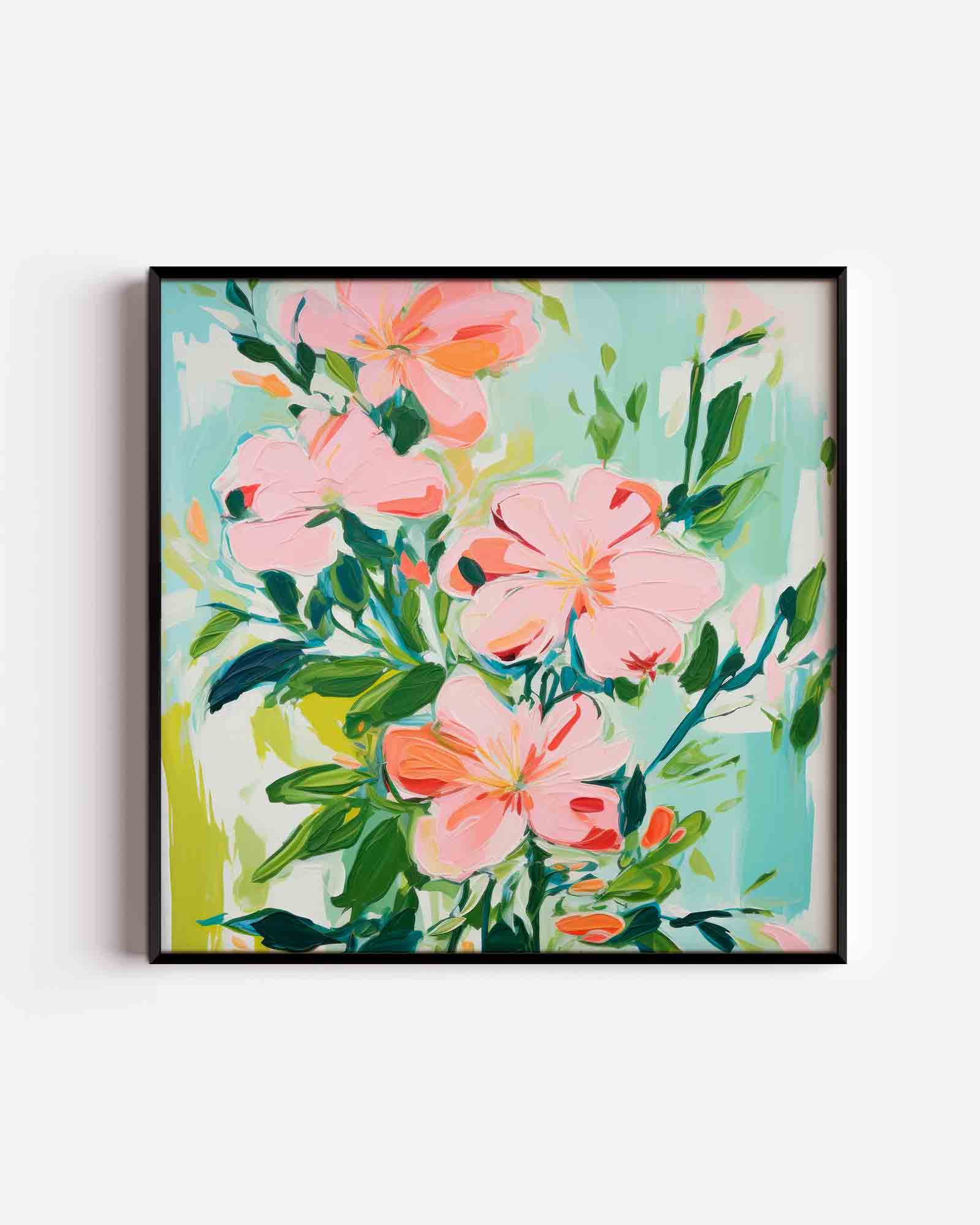 Bloemen en bladeren Poster