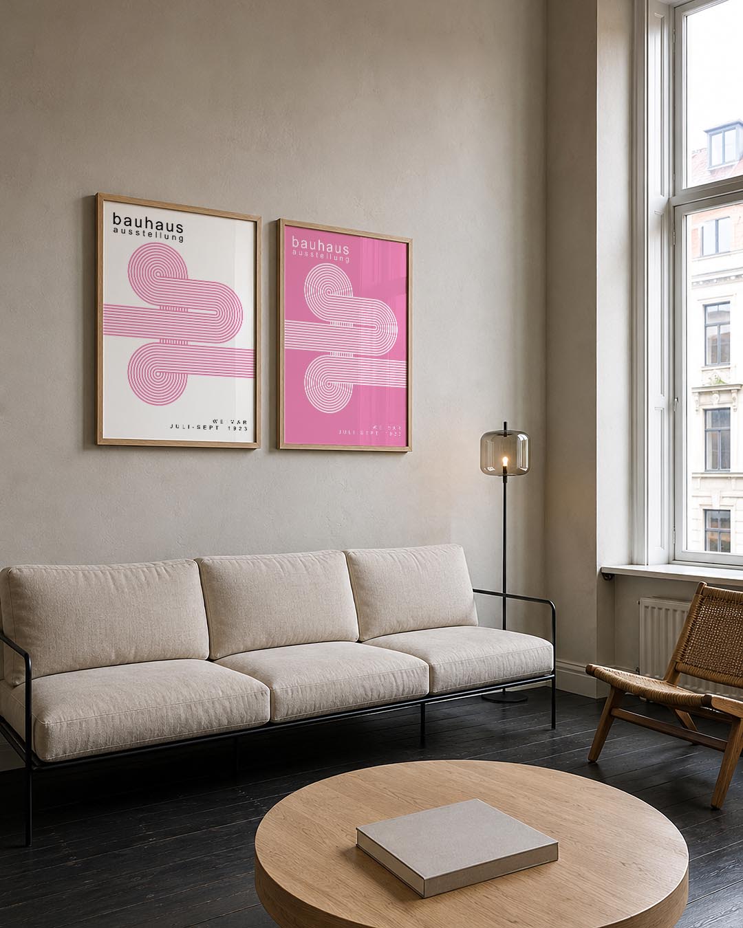 Lijnen en cirkelpatronen Posterset