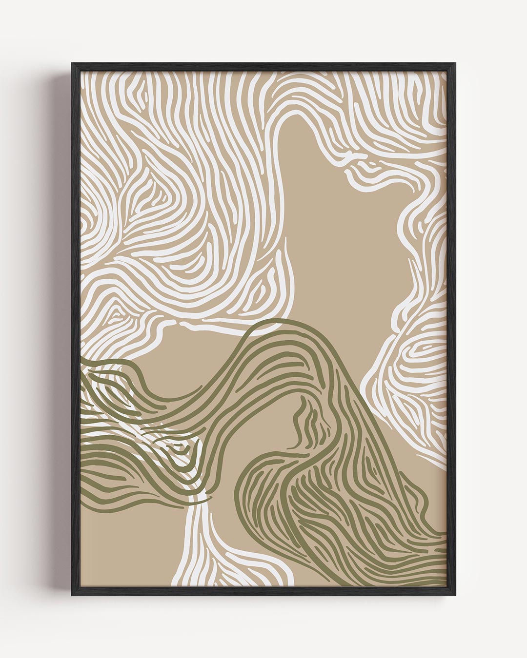 Organische Lijnen Poster-WallArtistic