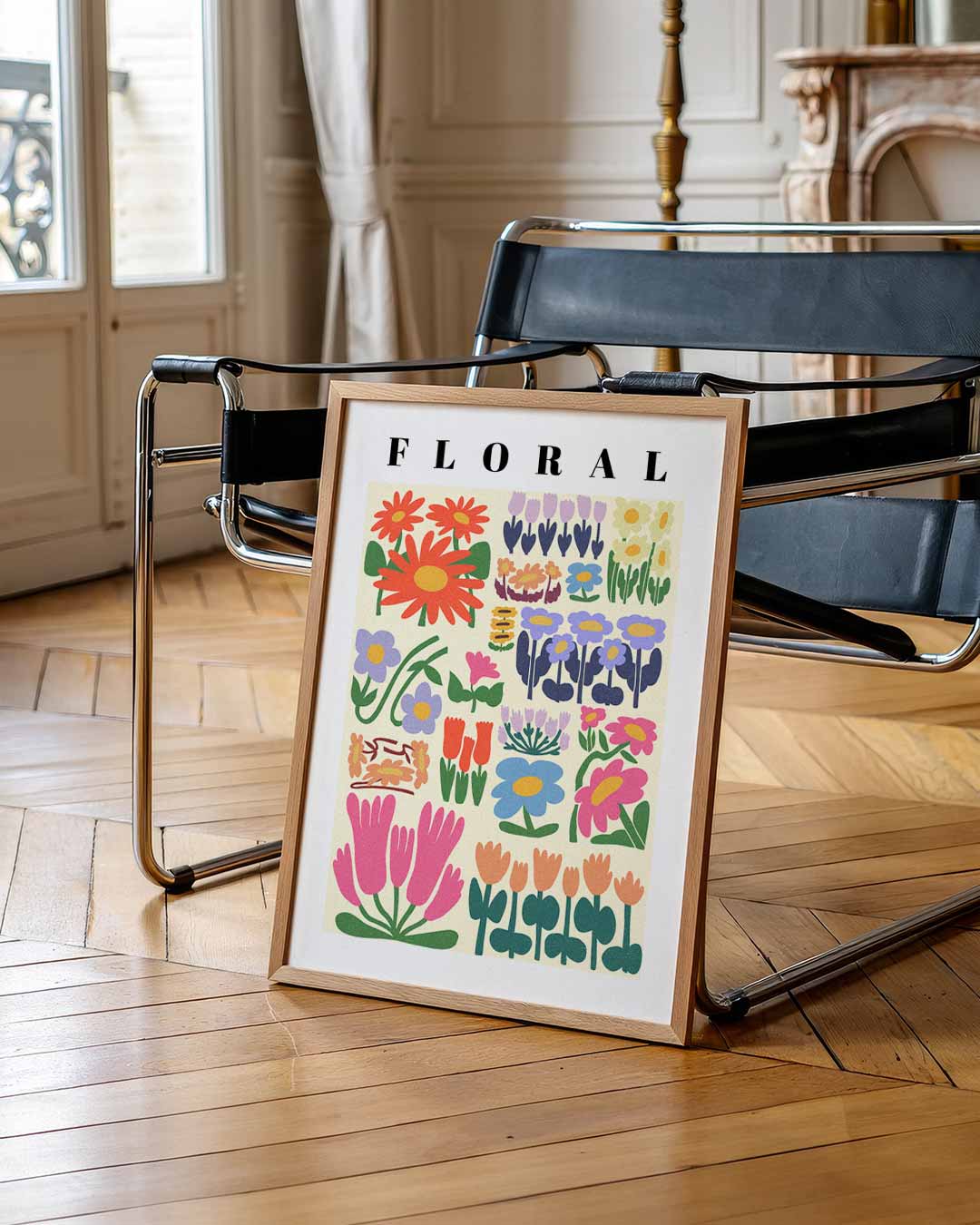 Kleurrijke Bloemenpracht Poster-WallArtistic