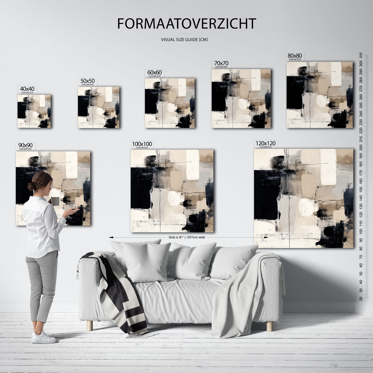 Abstracte vormen Poster