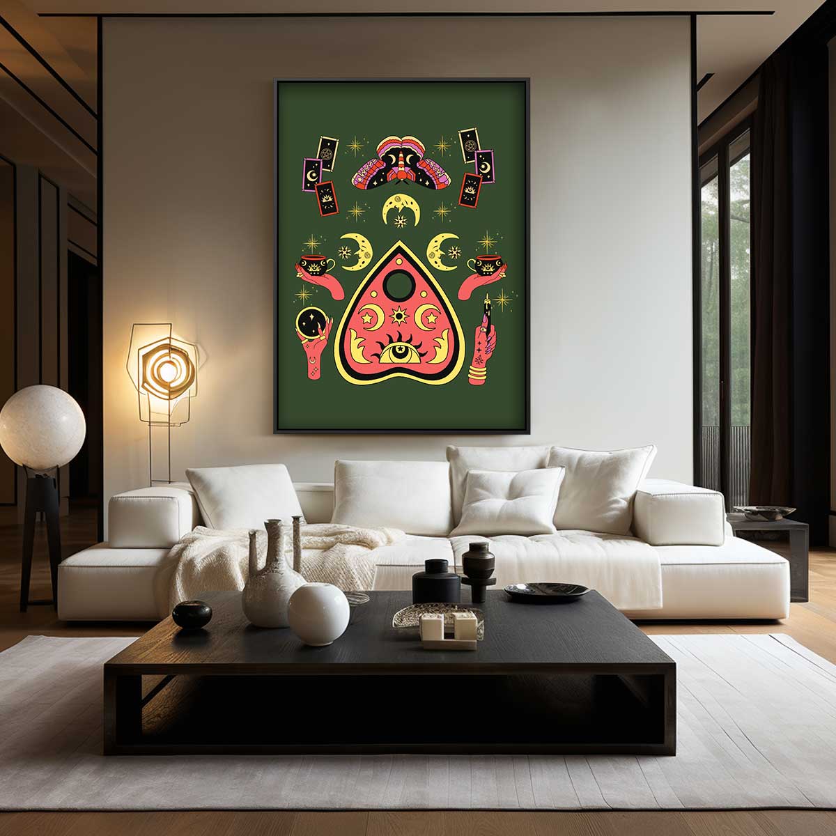 Magische Tarot Wereld Kunstwerk-canvas-dibond-plexiglas-wanddecoratie-WallArtistic