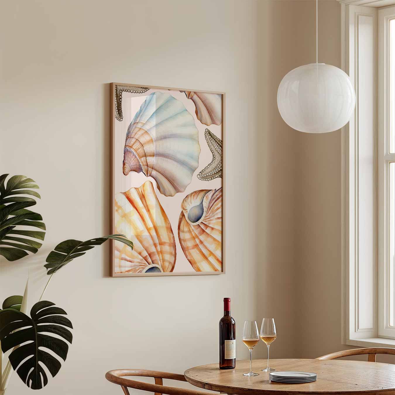 Strandvibe Schelpen Poster