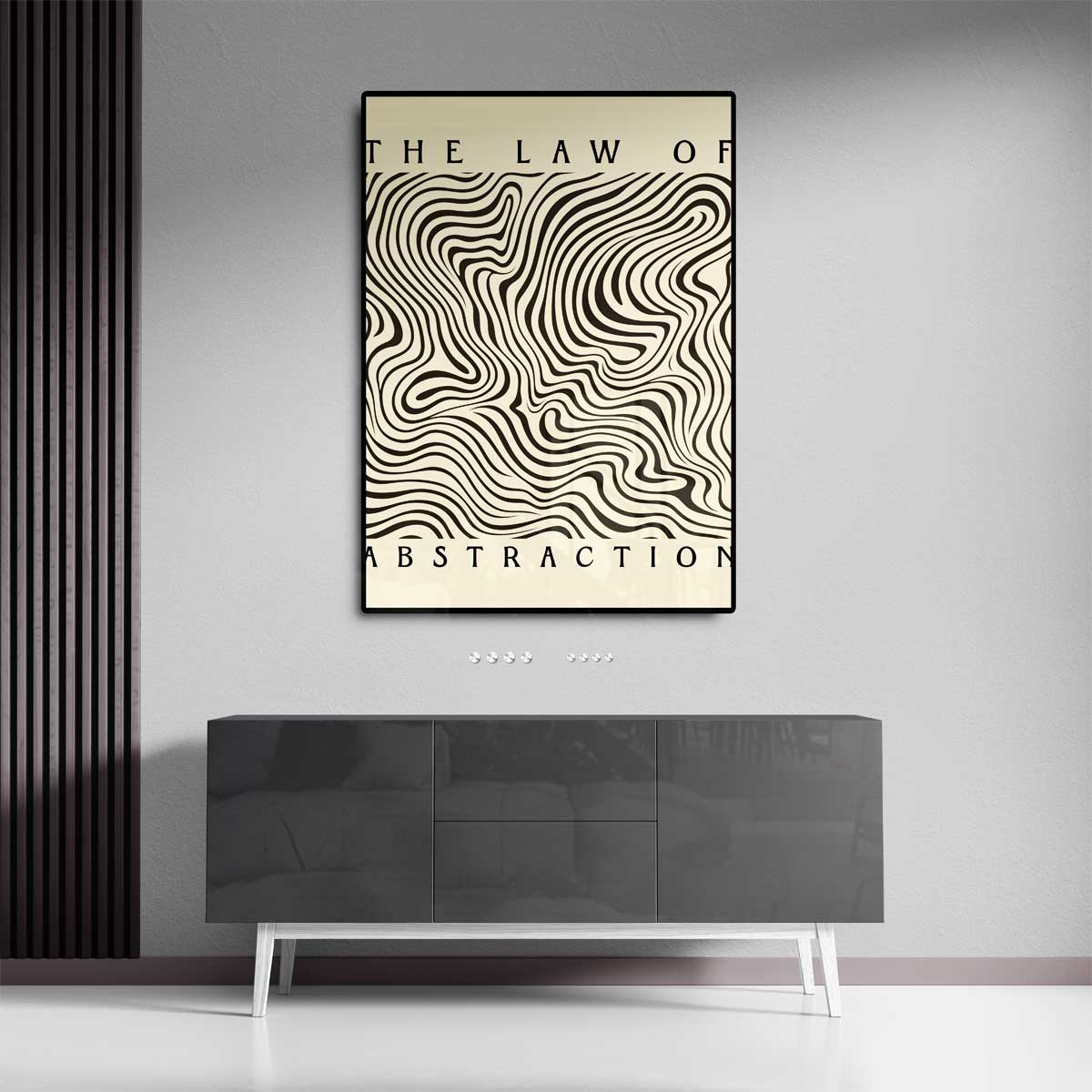 Golven van Abstractie Kunstwerk-canvas-dibond-plexiglas-wanddecoratie-WallArtistic