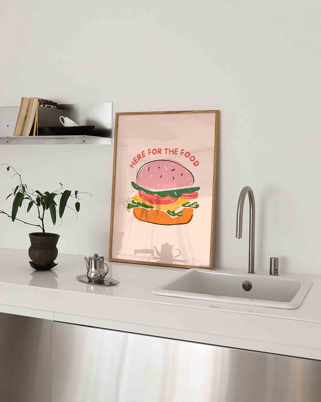 Burger illustratie Poster