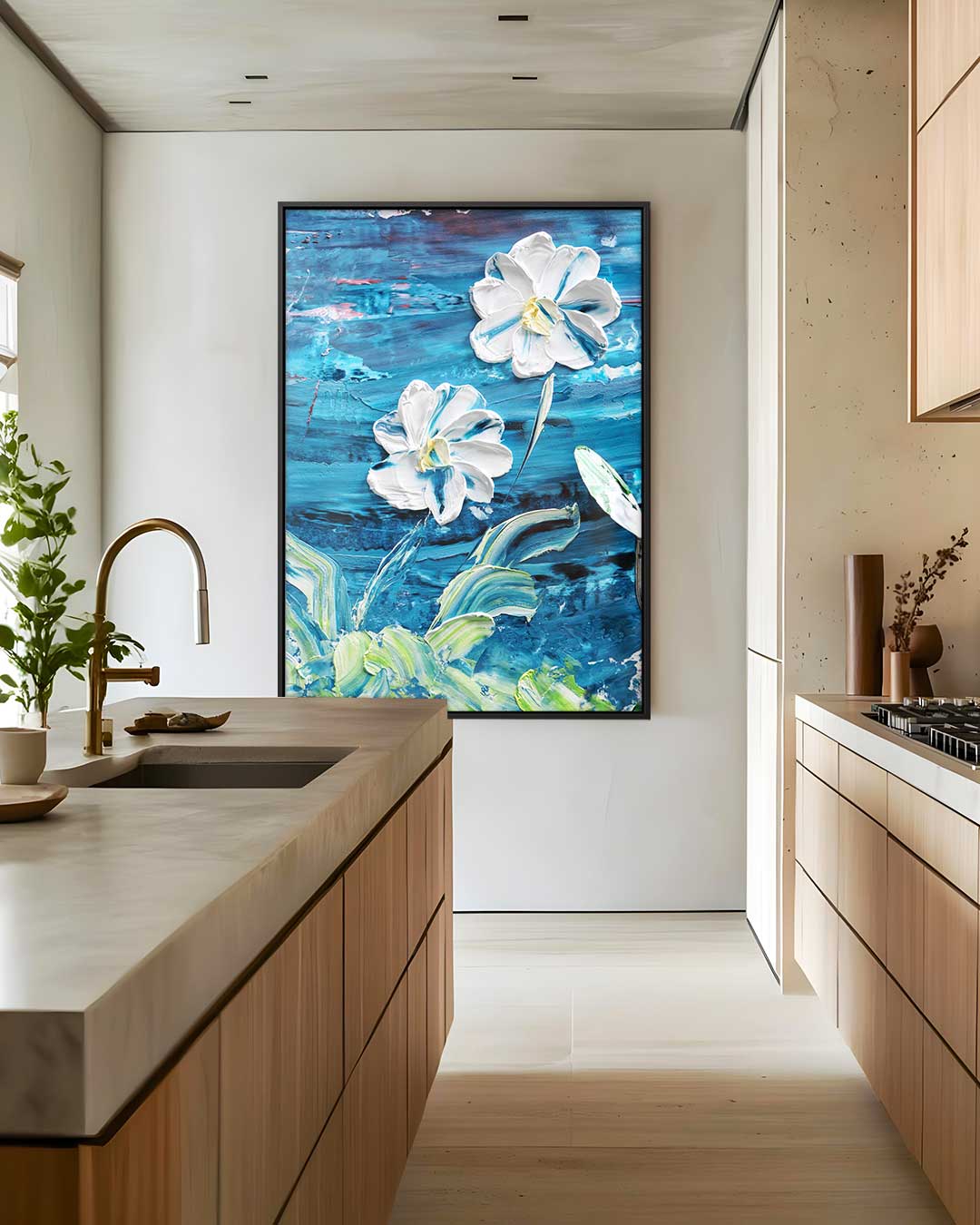 Bloeiende Dromen Schilderij Kunstwerk-canvas-dibond-plexiglas-wanddecoratie-WallArtistic