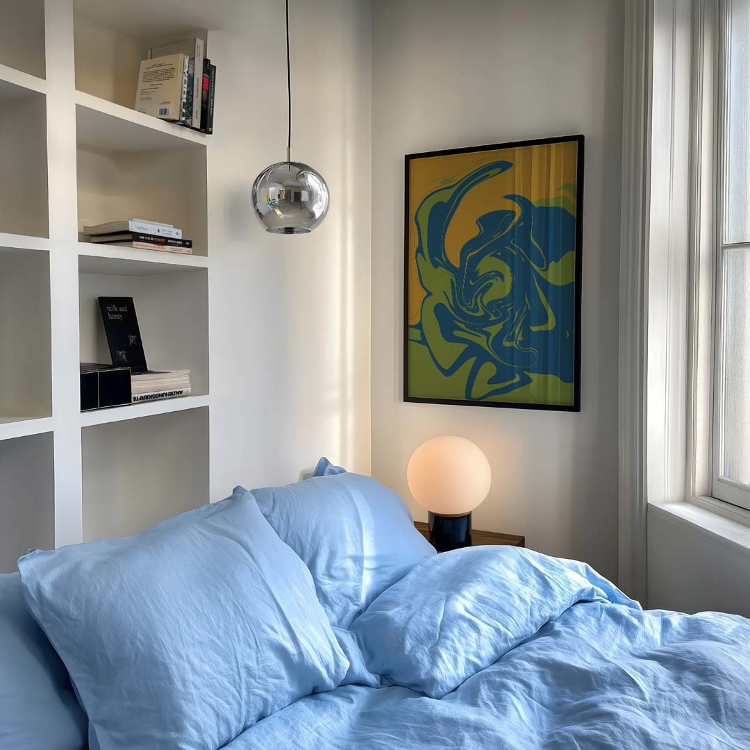 Abstracte Kleurenswirls Poster-WallArtistic