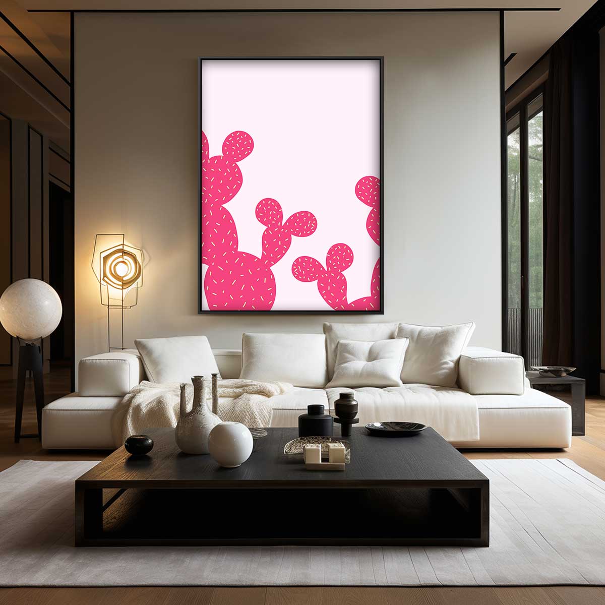 Cactus Pop Art Kunstwerk-canvas-dibond-plexiglas-wanddecoratie-WallArtistic