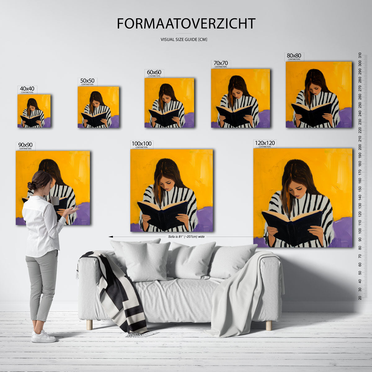 Lezende vrouw Poster