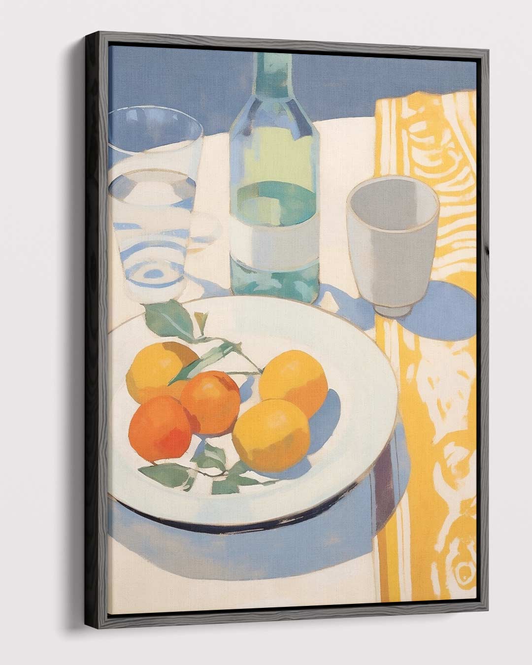 Mediterraanse Stilleven in Zonlicht Kunstwerk-canvas-dibond-plexiglas-wanddecoratie-WallArtistic