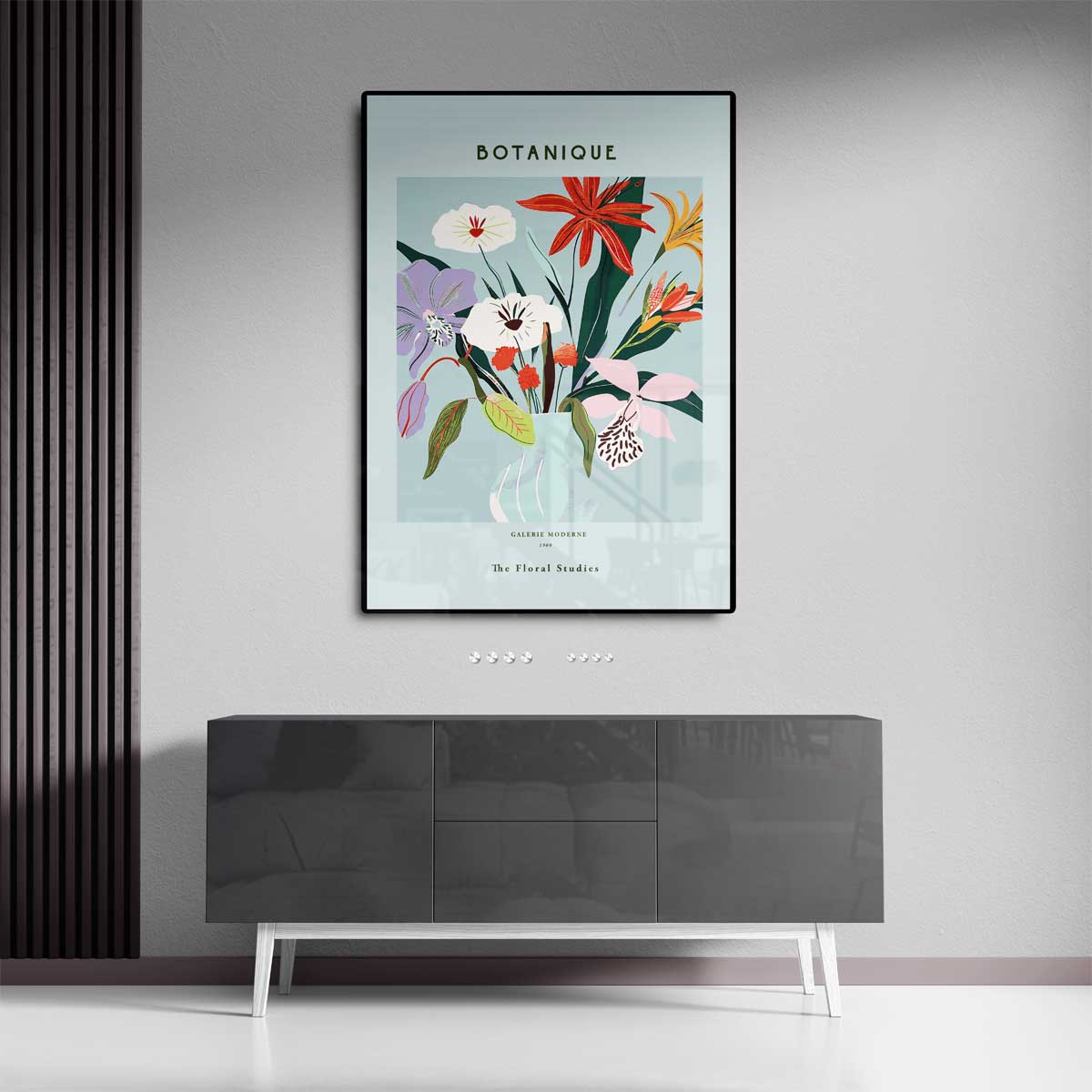 Botanic Bliss Bloemenkunst Kunstwerk-canvas-dibond-plexiglas-wanddecoratie-WallArtistic