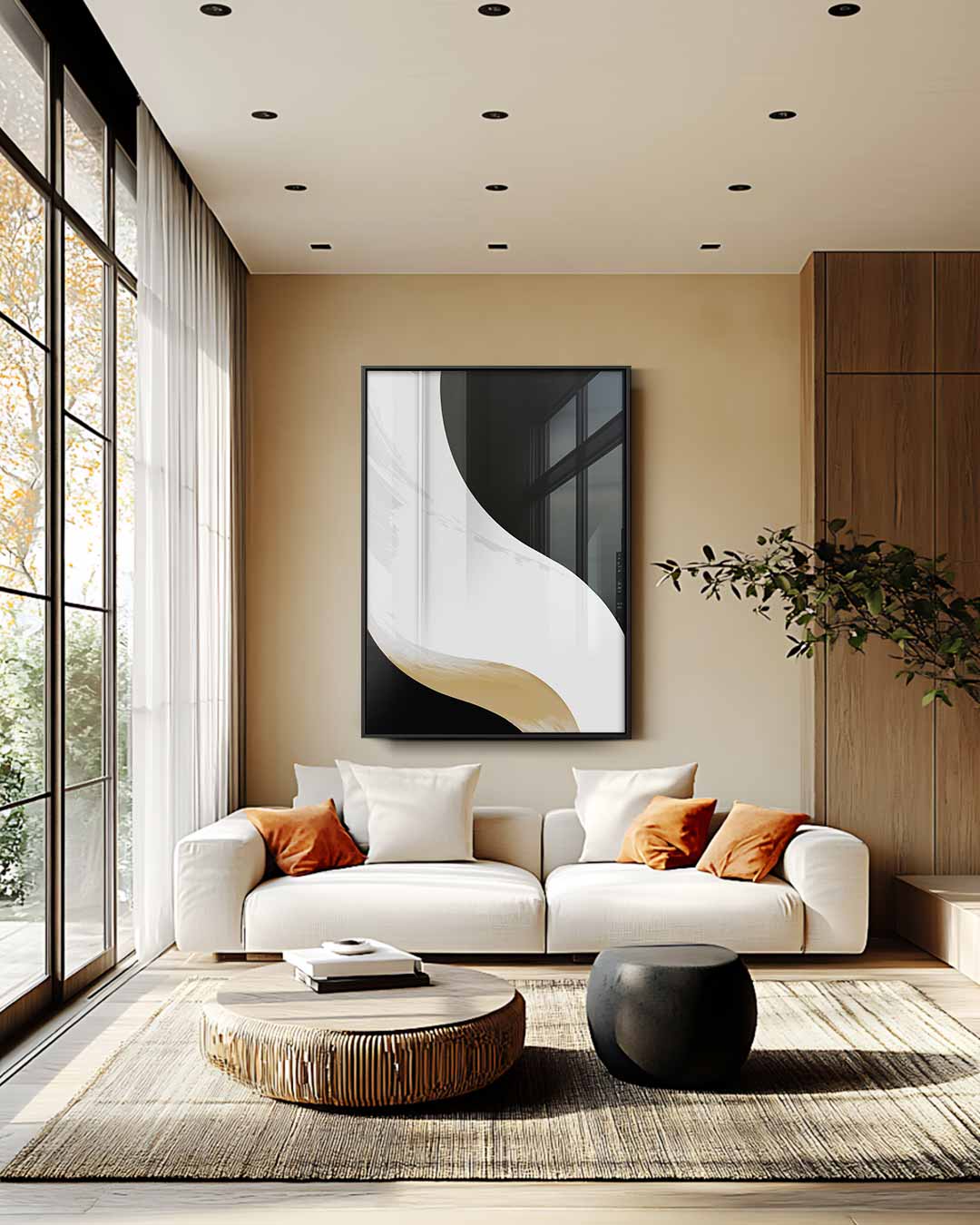 Stroming van Stilte Kunstwerk-canvas-dibond-plexiglas-wanddecoratie-WallArtistic