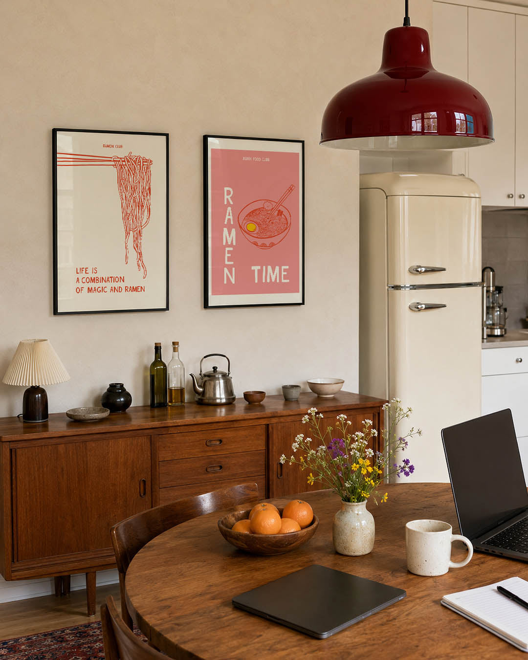 Lijnen en noodles Posterset