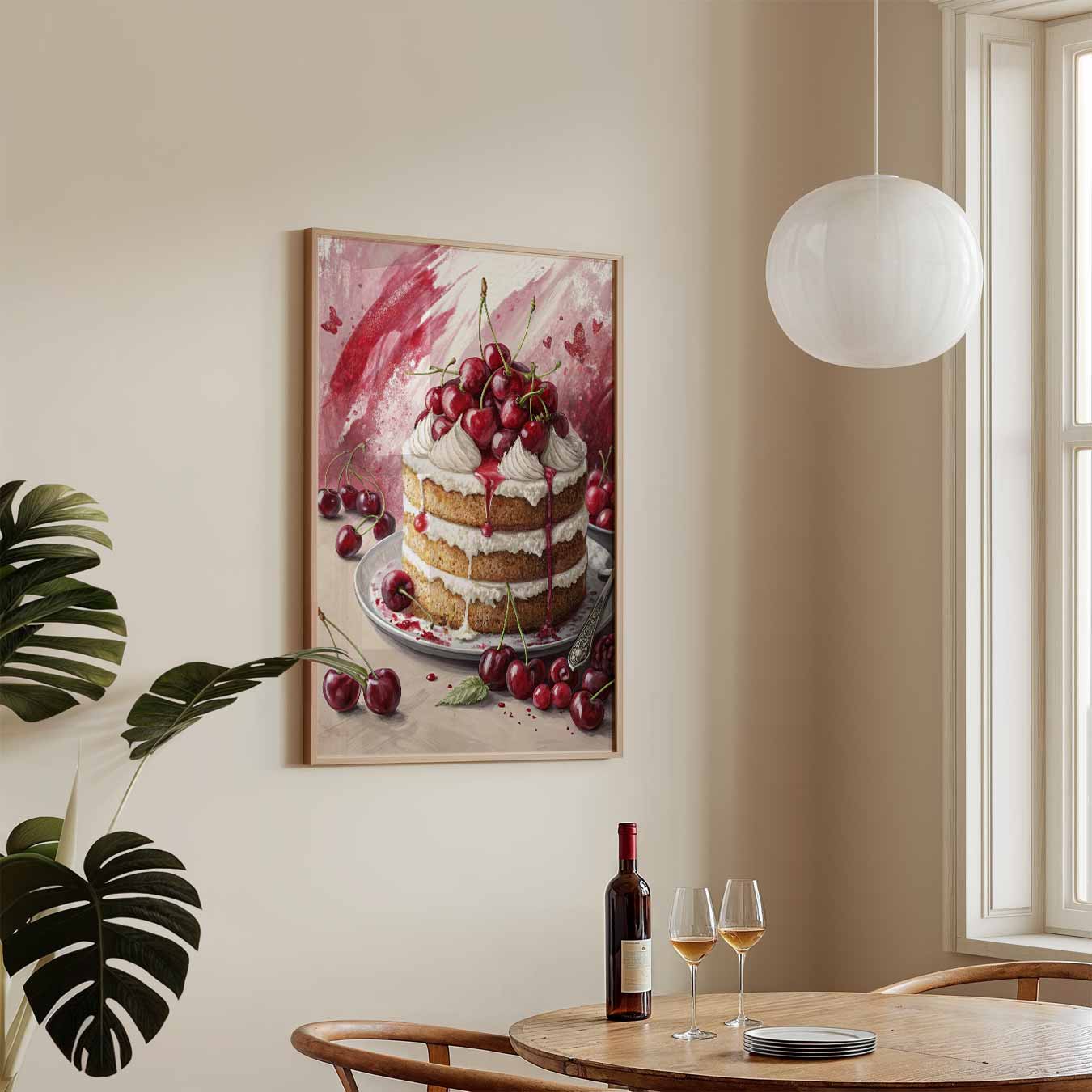 Verrukkelijke Kersen Taart Poster