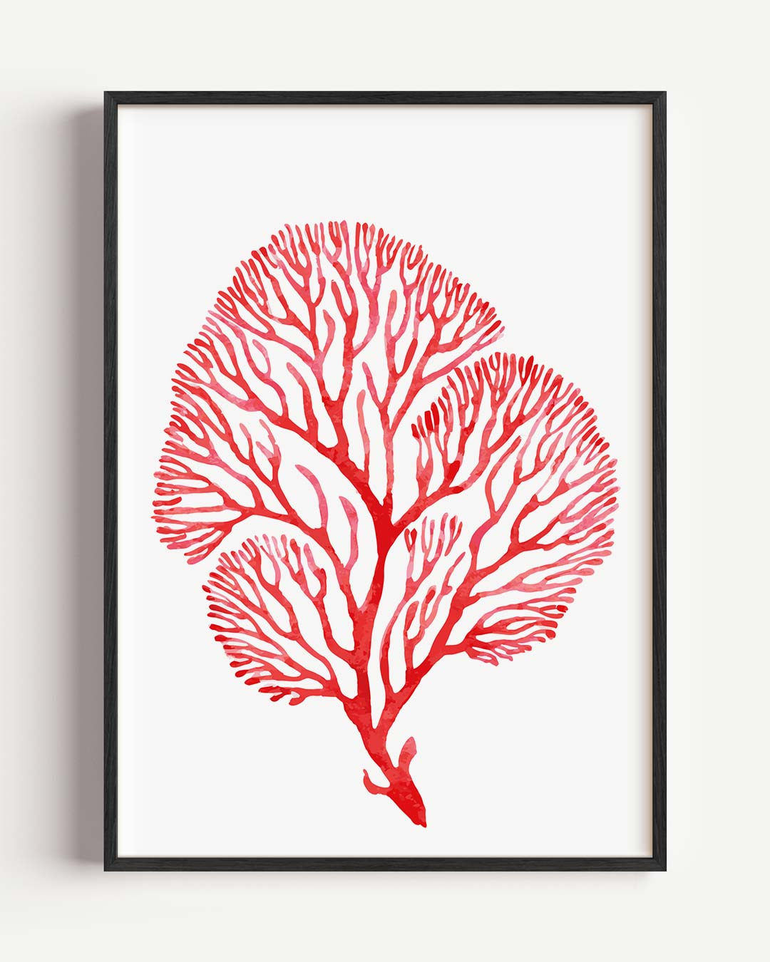 Rode Koraal Kunstposter-WallArtistic
