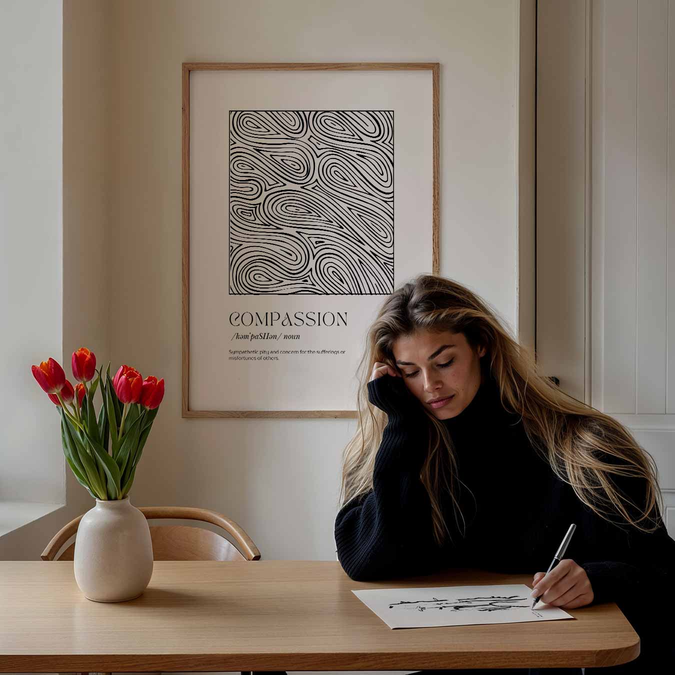 Meditatieve Compassie Poster