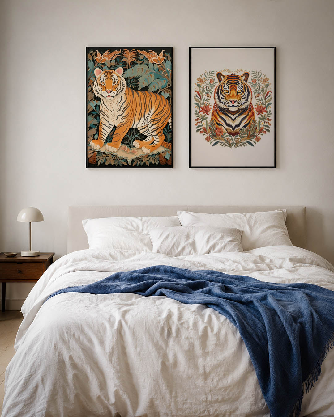 Tijger en bladeren Posterset
