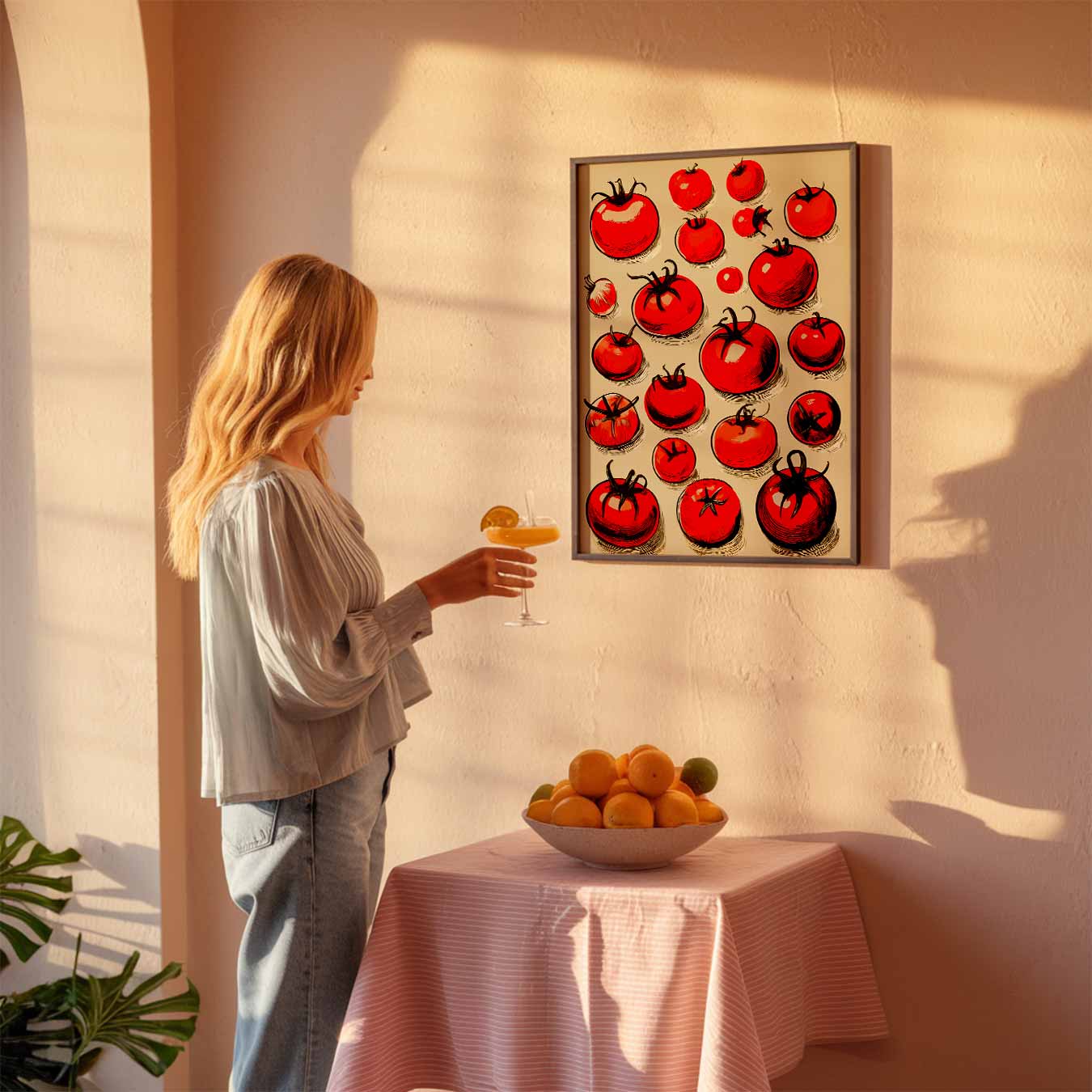 Sfeervolle Tomaten Illustratie Poster