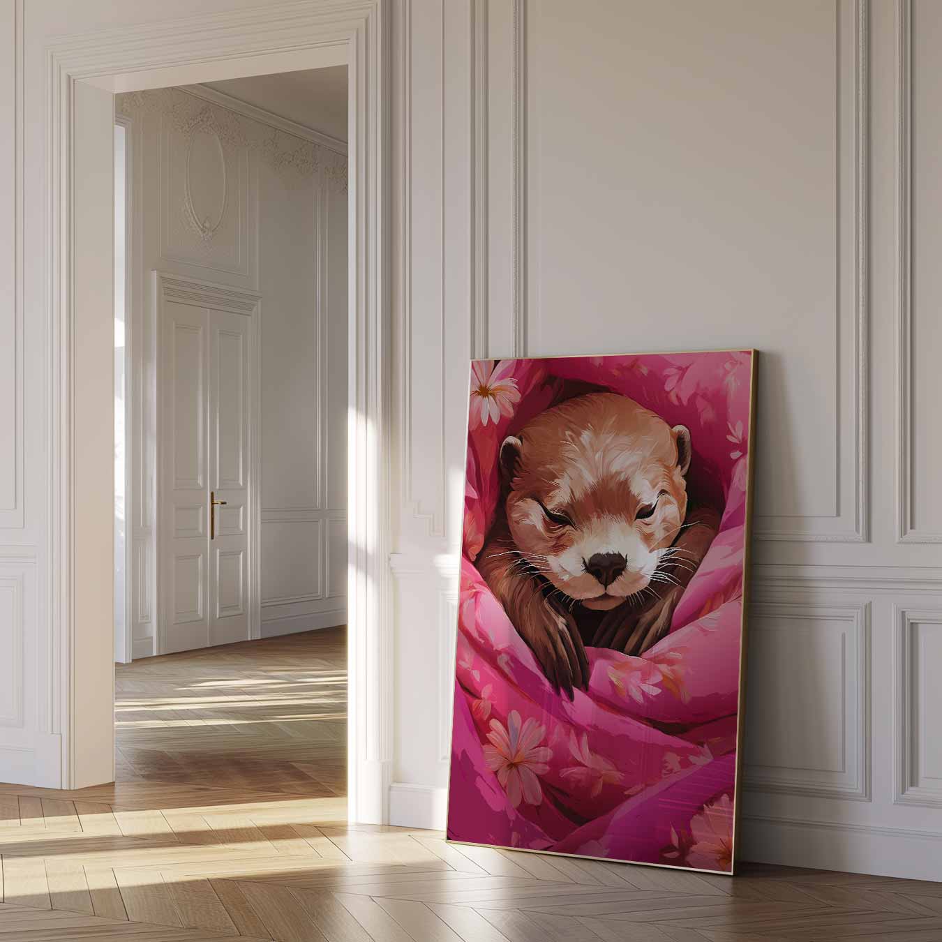 Schattige Onder-dekbed Otter Poster