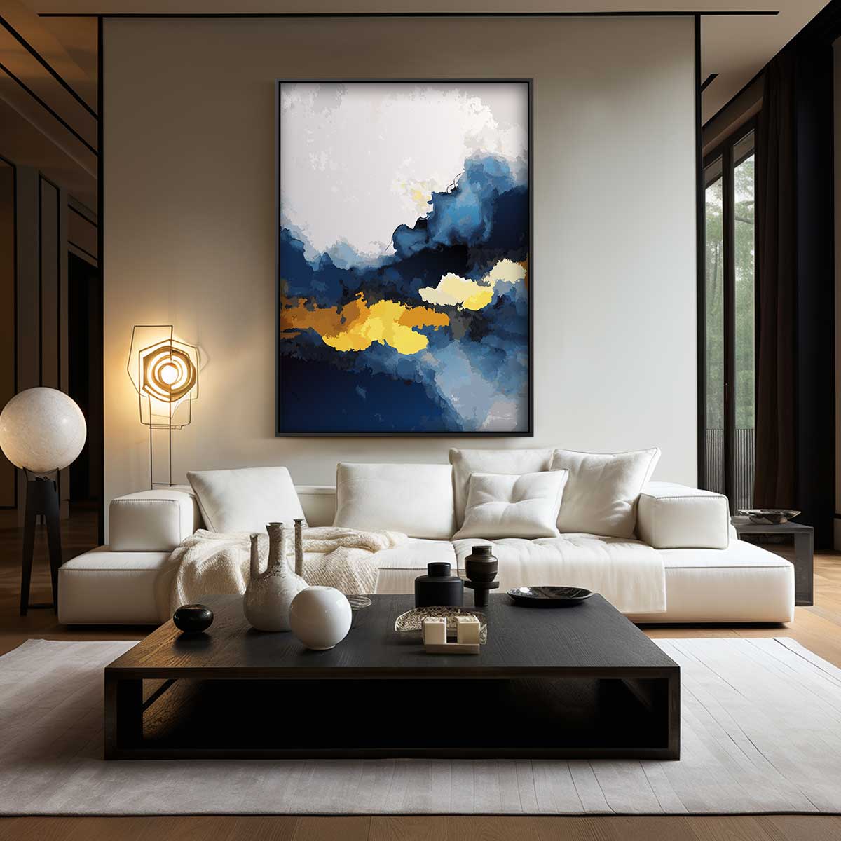 Stormachtige Dageraad Kunstwerk-canvas-dibond-plexiglas-wanddecoratie-WallArtistic