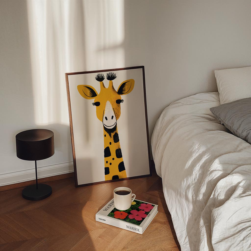 Vrolijke Giraffe Poster