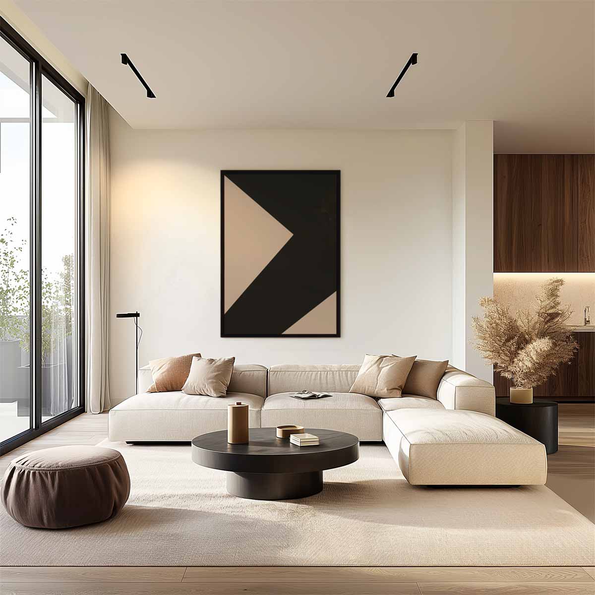 Moderne Abstracte Geometrie Kunstwerk-canvas-dibond-plexiglas-wanddecoratie-WallArtistic