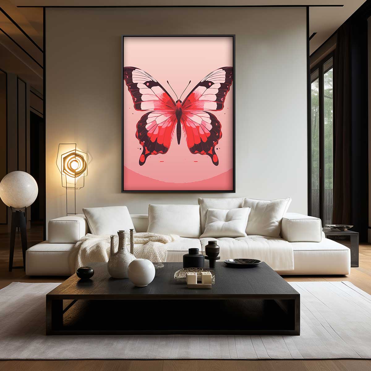 Vlinder van Hoop Kunstwerk-canvas-dibond-plexiglas-wanddecoratie-WallArtistic