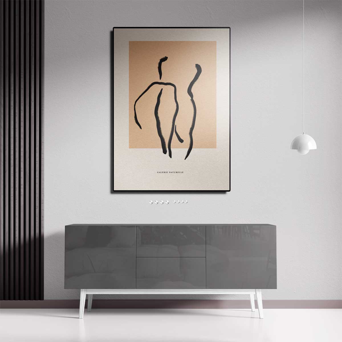 Abstracte Lichaamsvormen Kunstwerk-canvas-dibond-plexiglas-wanddecoratie-WallArtistic