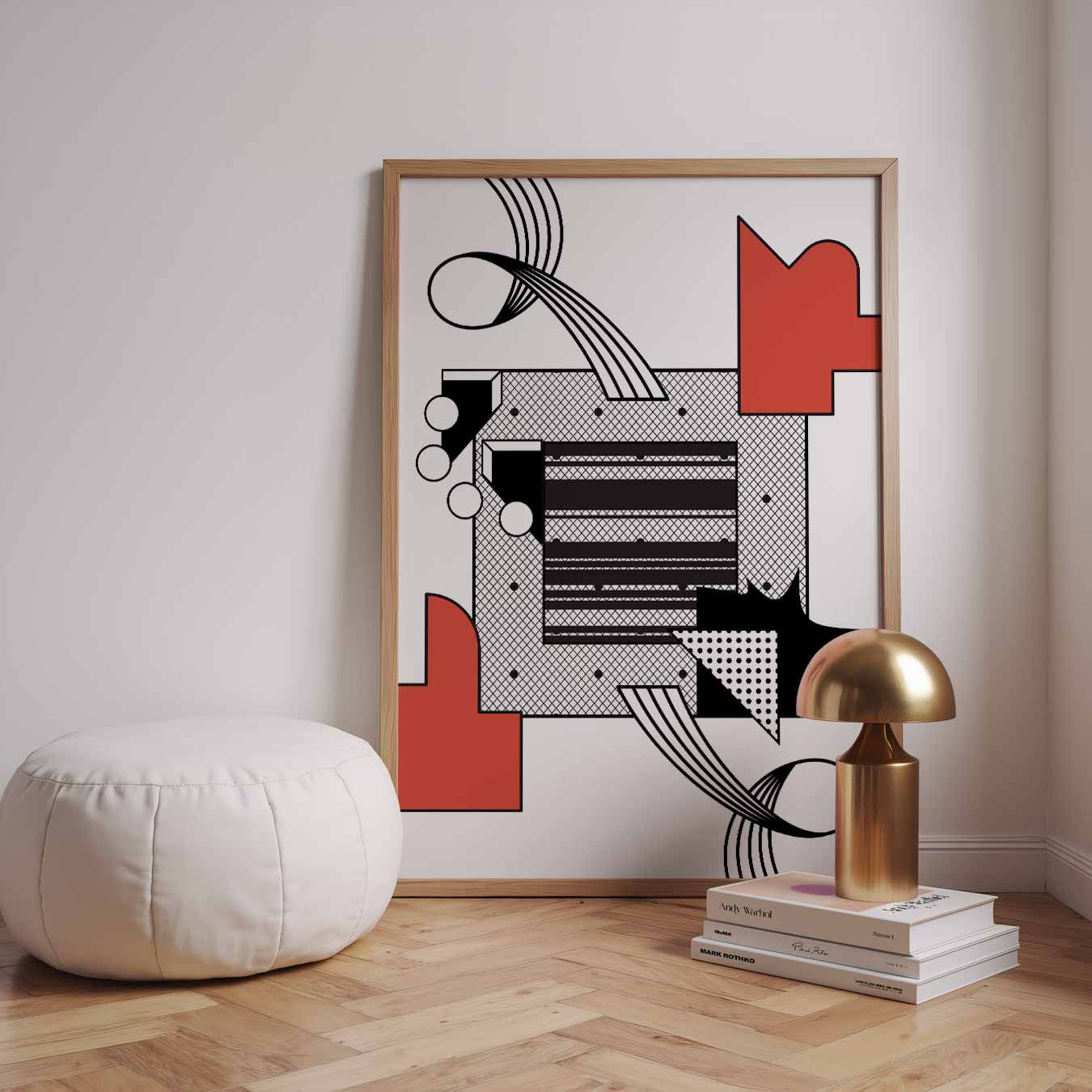 Modern Abstracte Geometrische Kunstposter