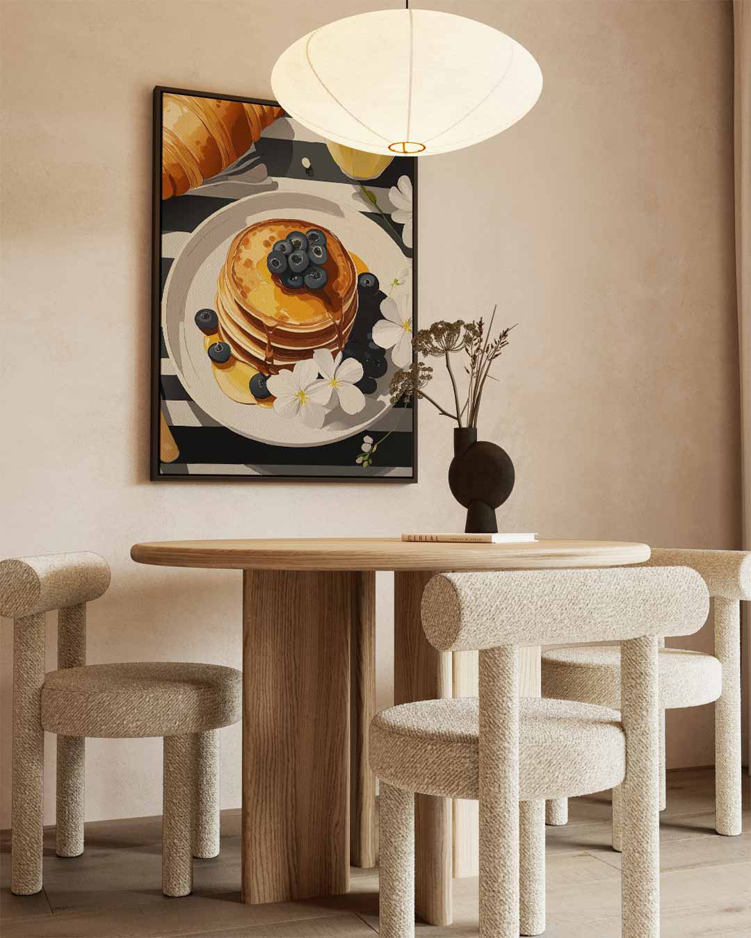 Zalig Ontbijt Tafereel Kunstwerk-canvas-dibond-plexiglas-wanddecoratie-WallArtistic