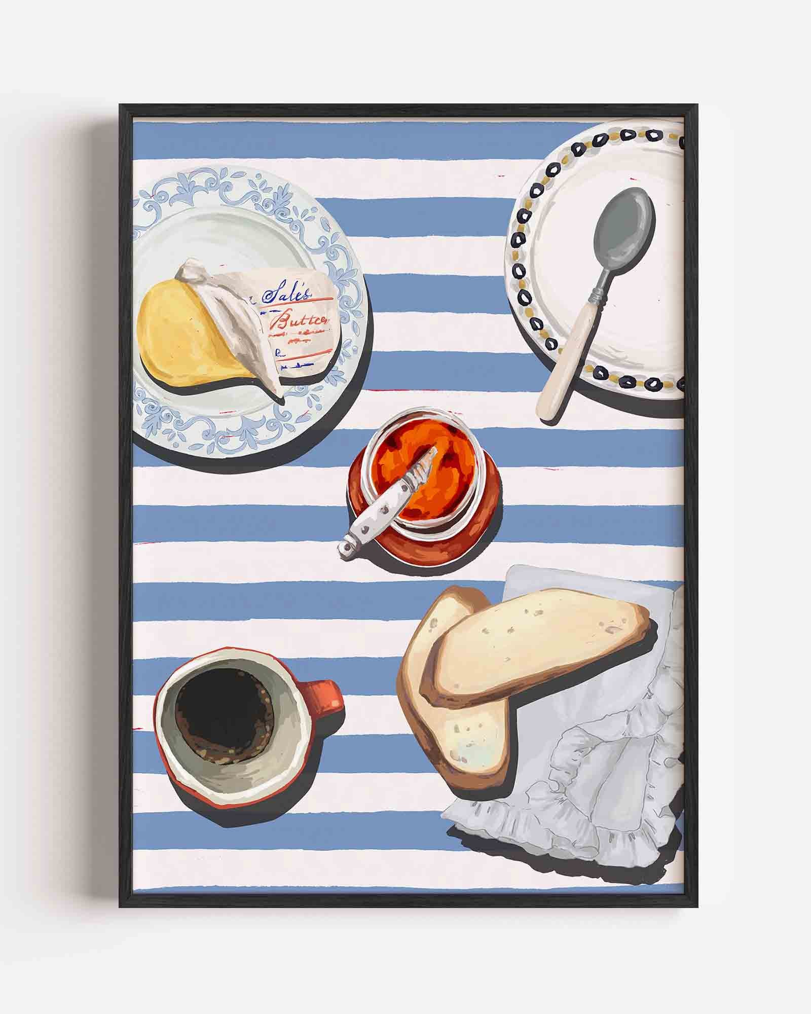 Ontbijt tafel Poster