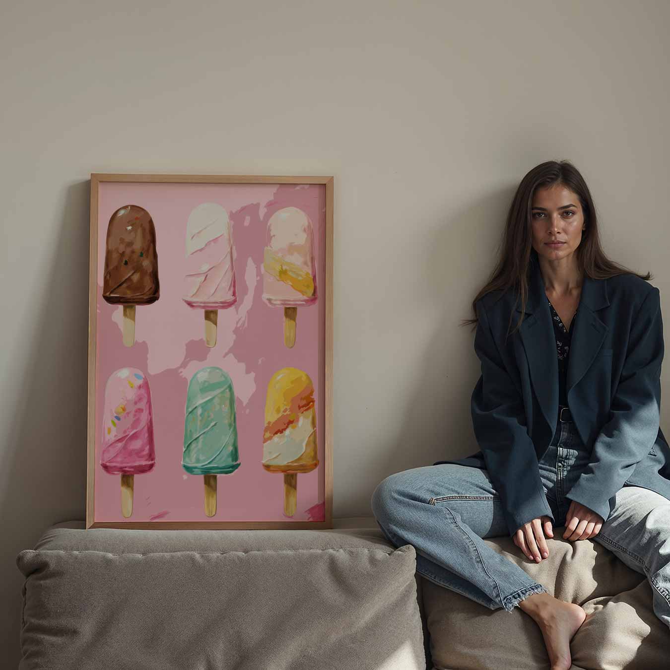 Zomerse IJsjes Poster-WallArtistic