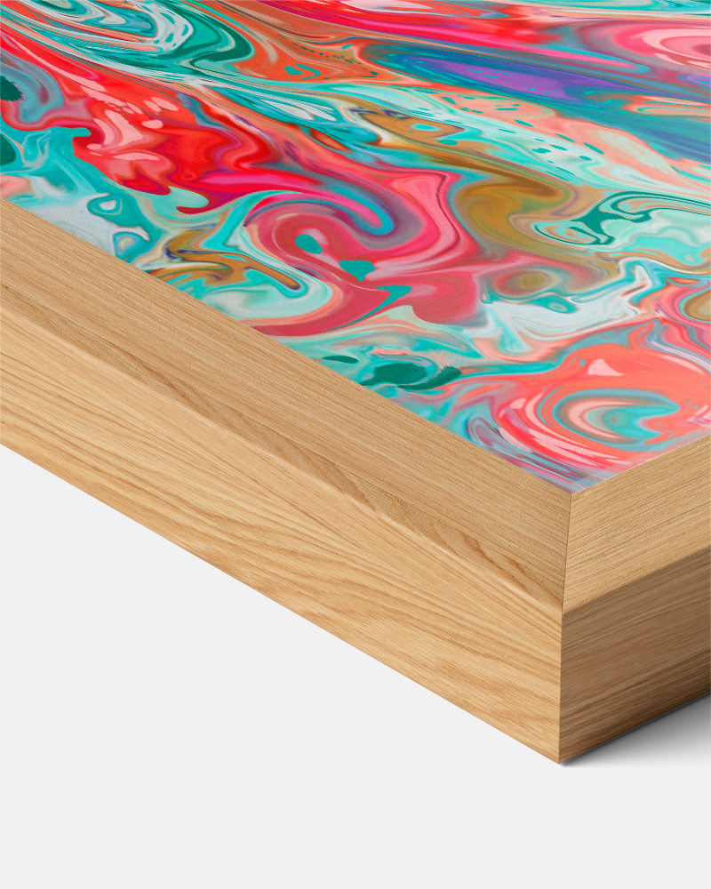 Abstracte Kleurenwervel Poster-WallArtistic