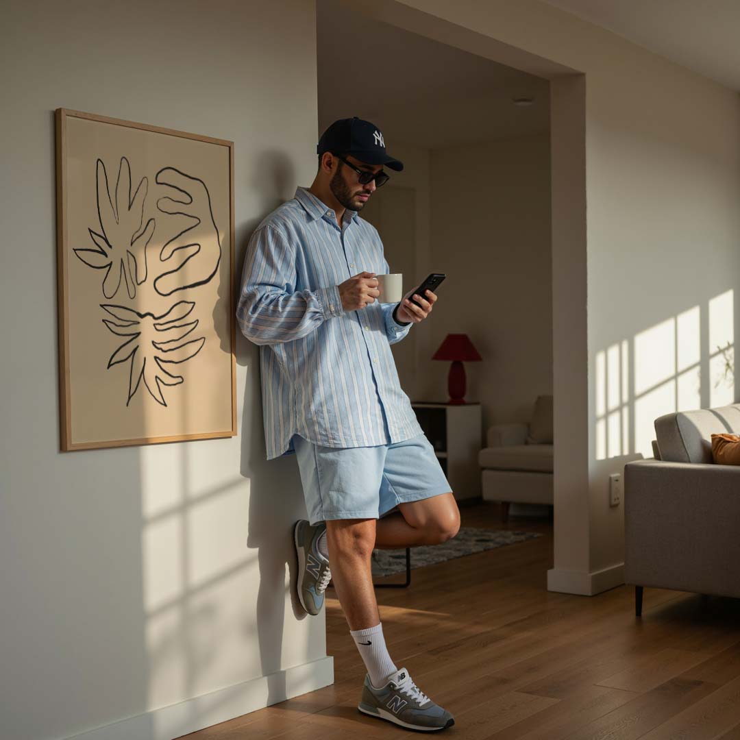 Organische Kunstlijn Poster-WallArtistic