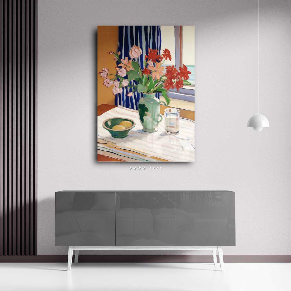 Tijdloze Bloemsymfonie Kunstwerk-canvas-dibond-plexiglas-wanddecoratie-WallArtistic