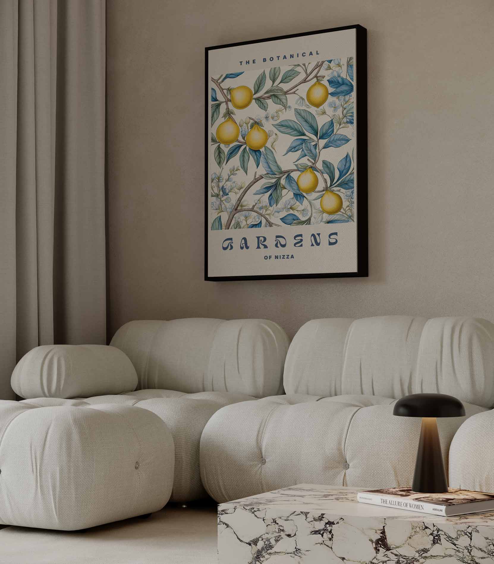 Botanische Tuin van Nizza Kunstwerk-canvas-dibond-plexiglas-wanddecoratie-WallArtistic