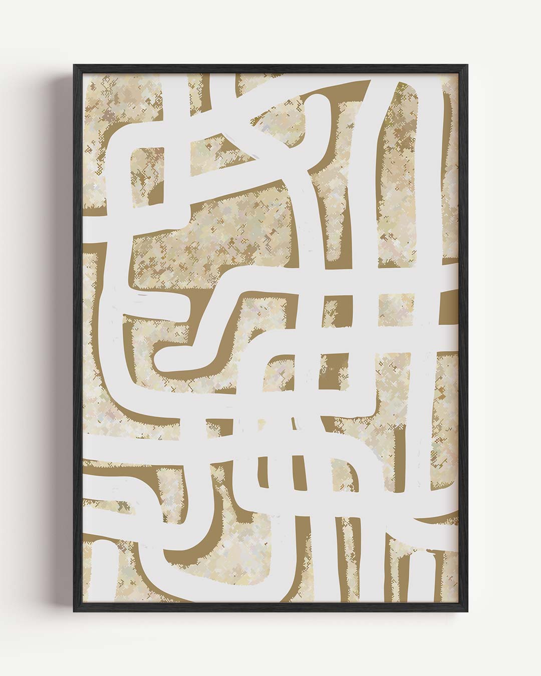 Abstracte Beige Patronen Poster