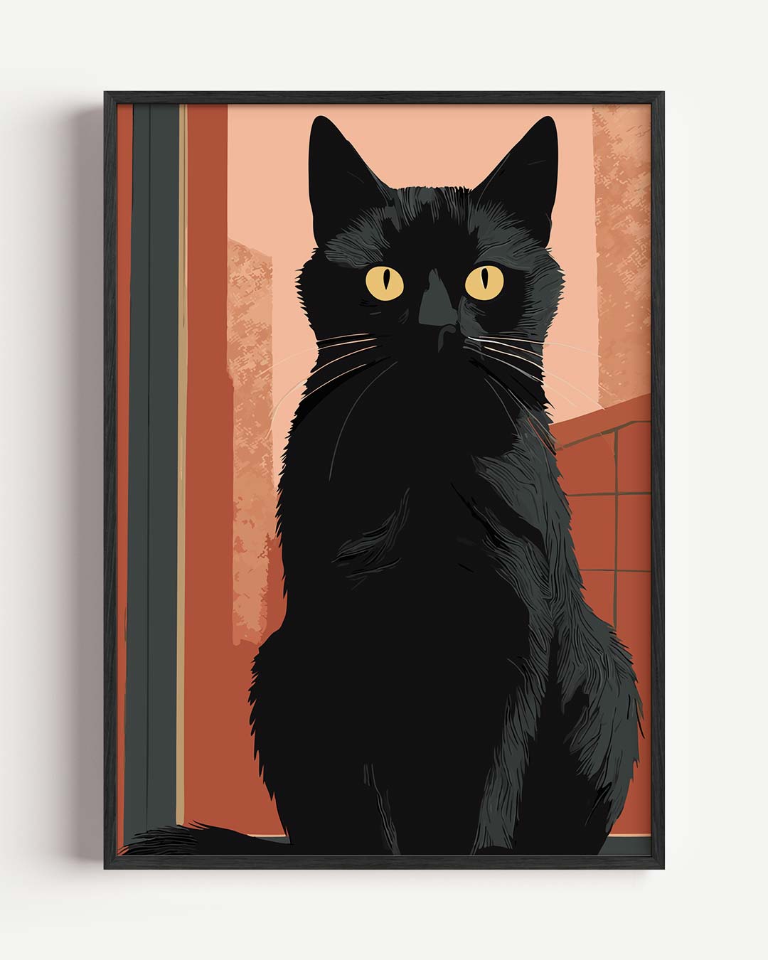 Mystieke Kattenposter-WallArtistic