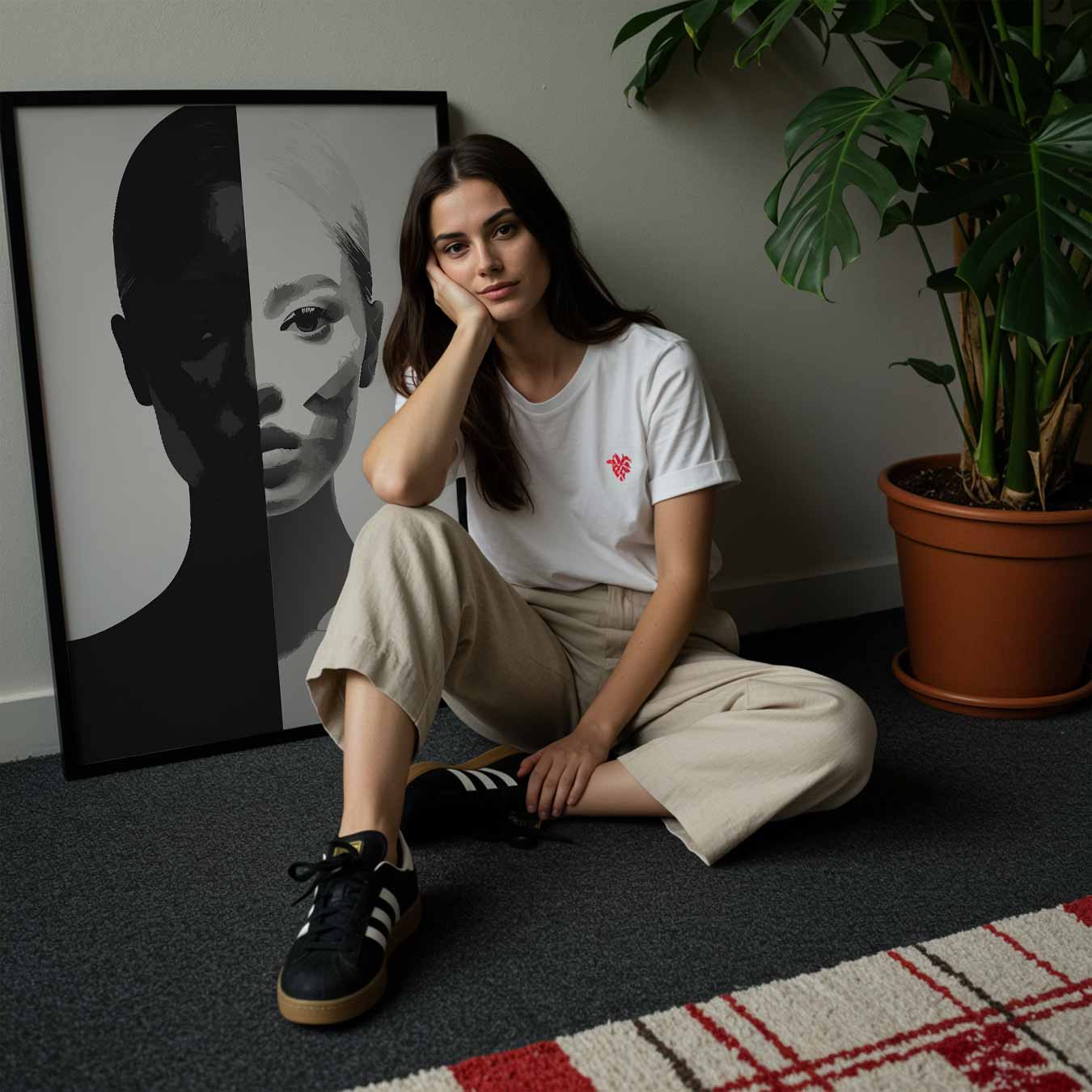 Mystieke Dualiteit Portret Poster-WallArtistic