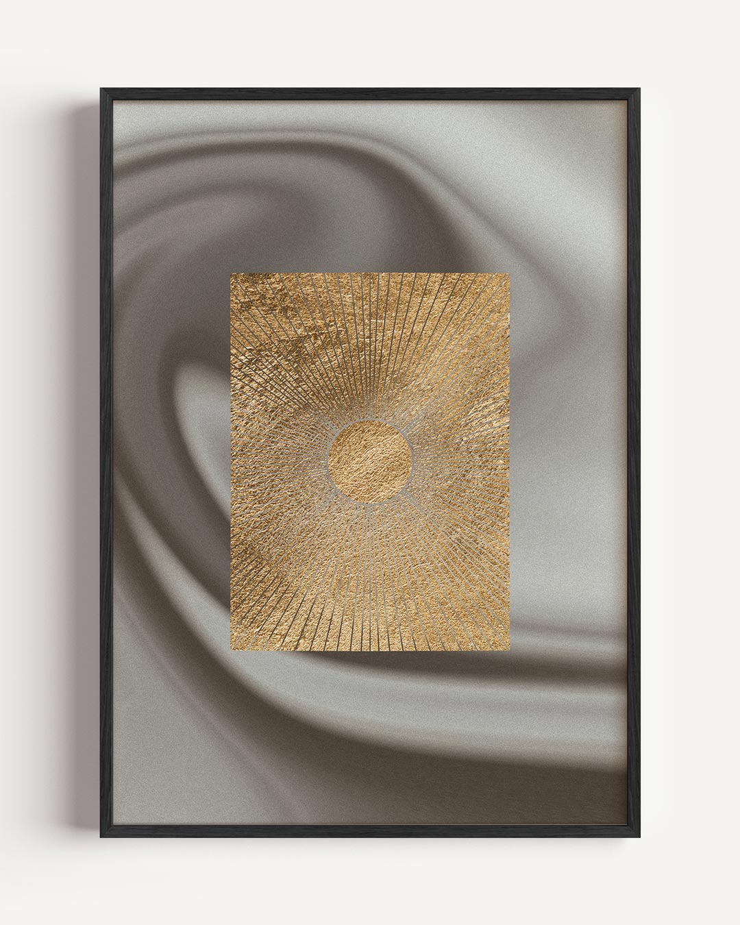 Stralende Gouden Zon Wanddecoratie Poster-WallArtistic