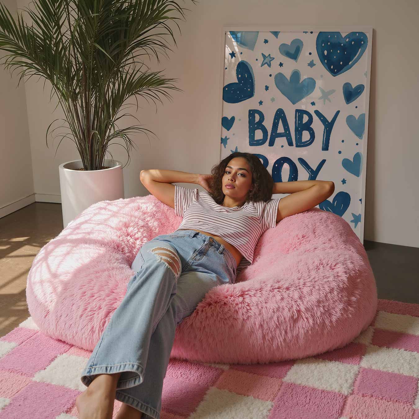Blauwe Babyjongen Poster